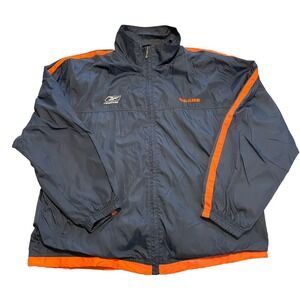 Chicago Bears Men's XL Reebok NFL On Field Full Zip Up Logo Lined Jacket